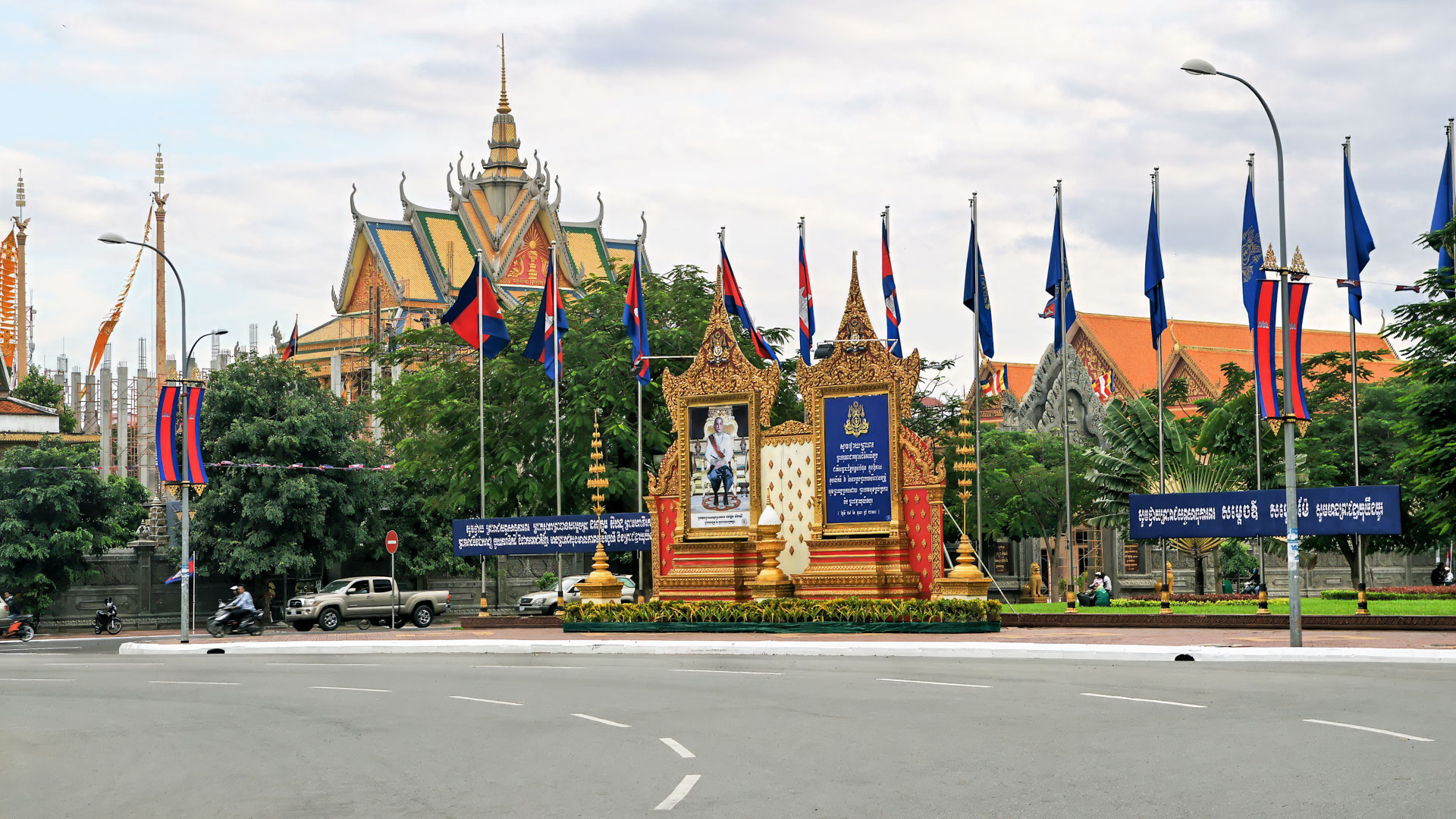 Rikschafahrt durch Phnum Pénh